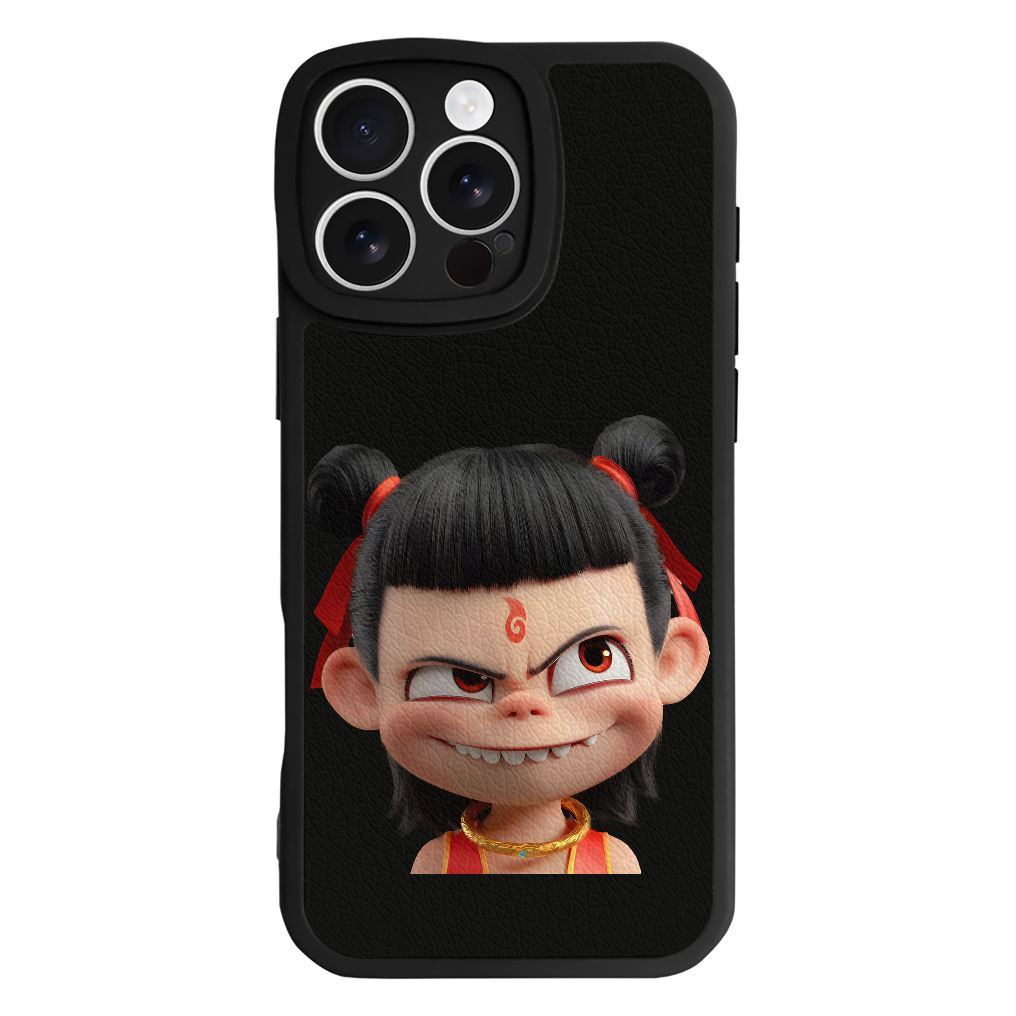 （画像用） Ne Zha 2 ナタ 魔童の大暴れ 【iPhone 16シリーズ対応】シリコンスマホケース（レザー調） 材質：シリコン